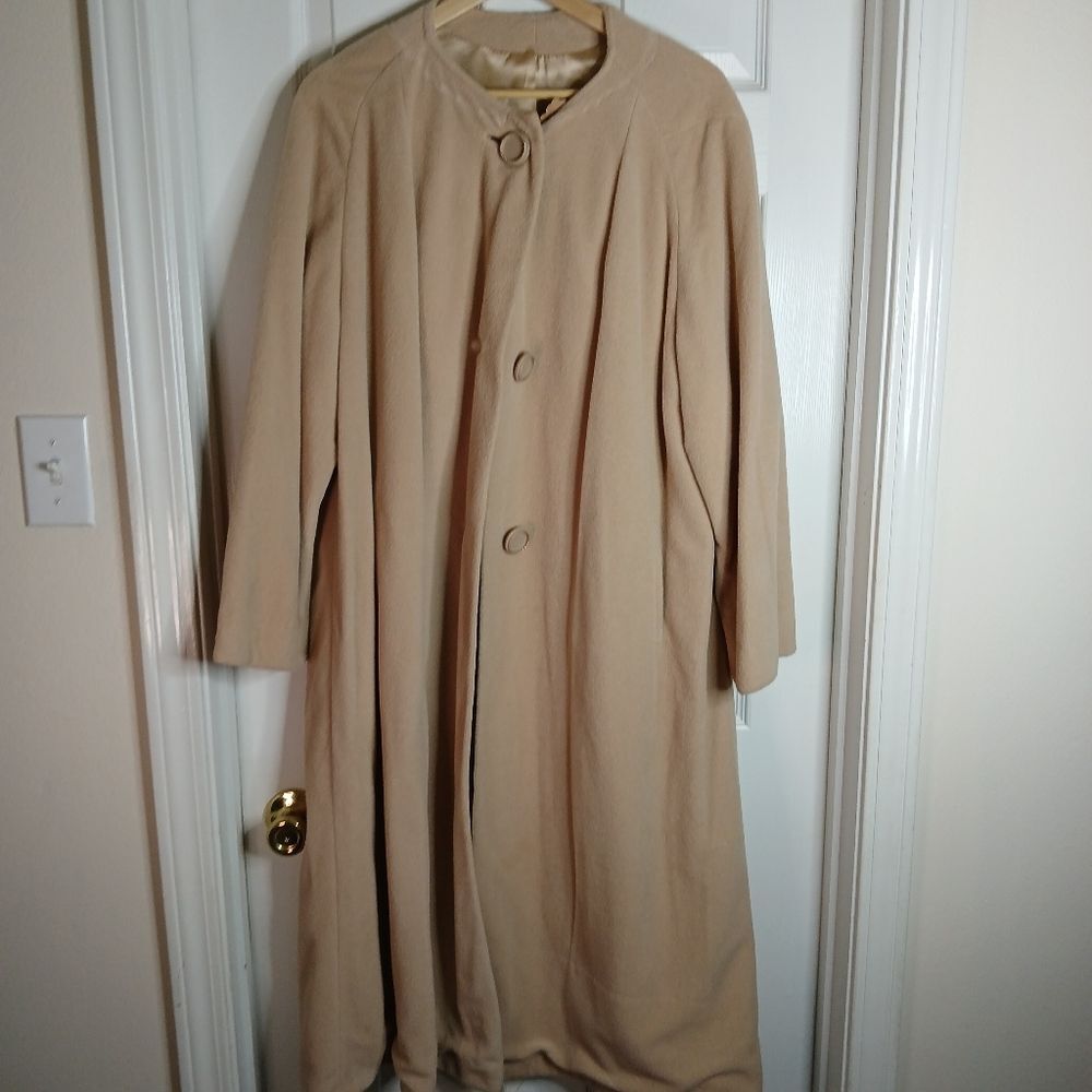Vintage Tan Kashmiracle Long Trench Coat See Measurements